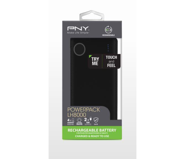 PNY PowerPack Leather L8000 Czarna skóra - 1401568 - zdjęcie 4